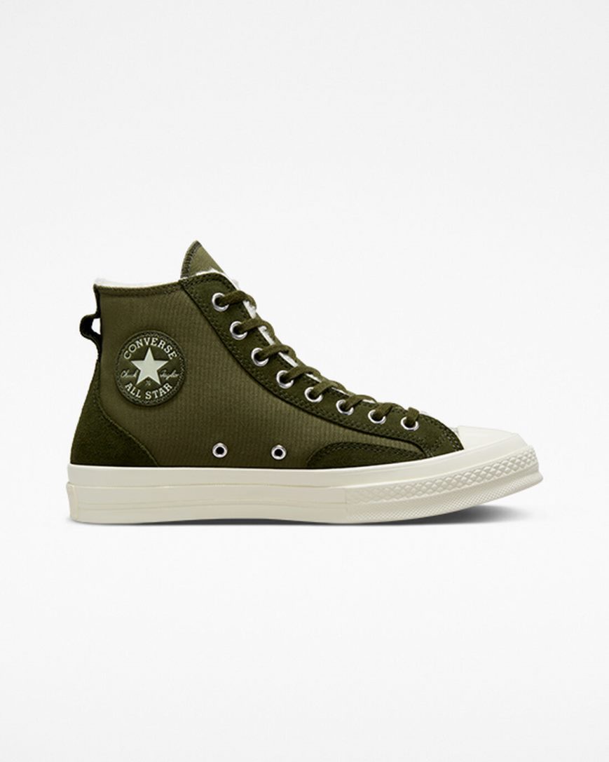 Tenisky Vysoke Converse Chuck 70 Podsite Colorblock Damske Olivovo Zelená Zelene | SK AS5FK4